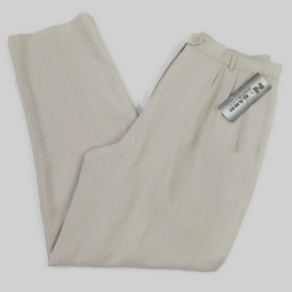 NYGARD Collection Putty Crepe Essential Pleated Front Dress Pants Womens 12P - Picture 5 of 14